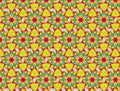Seamless Bright Floral Pattern in a Rectilinear Style. Background for Textile and Other Design Solutions Royalty Free Stock Photo