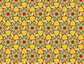 Seamless Bright Floral Pattern in a Rectilinear Style. Background for Textile and Other Design Solutions