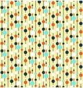 Seamless bright fun abstract vertical pattern with circles