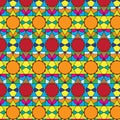 Seamless Bright Pattern in a Rectilinear Style. Background for Textile and Other Design Solutions