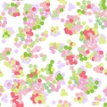 Seamless bright summer pattern with confetti Royalty Free Stock Photo