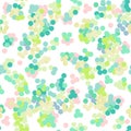 Seamless bright summer pattern with confetti Royalty Free Stock Photo