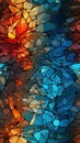 Seamless Broken Glass Pattern for Creative Designs AI Generated Royalty Free Stock Photo