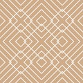 Seamless Brown Diamond Pattern Made From Straight Lines To Create Fabric And Wallpaper.