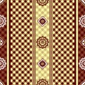 Seamless brown floral pattern Royalty Free Stock Photo