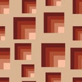 Seamless brown squares Royalty Free Stock Photo