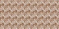 Seamless brown and white swirl pattern design background Royalty Free Stock Photo