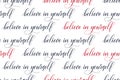 Seamless Brush calligraphy Believe In Yourself Royalty Free Stock Photo