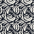 Seamless brushpen doodle pattern grunge texture.Trendy modern in Royalty Free Stock Photo