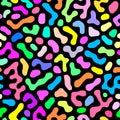 Seamless brushpen textile doodle pattern grunge texture