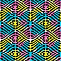 Seamless brushpen textile doodle pattern grunge texture