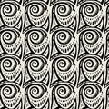 Seamless brushpen textile doodle pattern grunge texture