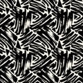 Seamless brushpen textile doodle pattern grunge texture