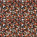 Seamless brushpen textile doodle pattern grunge texture