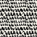 Seamless brushpen textile doodle pattern grunge texture