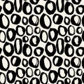 Seamless brushpen textile doodle pattern grunge texture