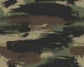 Seamless brushstroke camouflage all over pattern