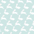 Seamless bunny pattern