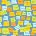 Seamless business sticky notes Royalty Free Stock Photo
