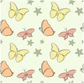 Seamless butterflies