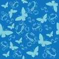 Seamless butterflies