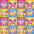 Seamless butterflies background