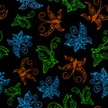 Seamless butterflies pattern