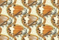 Seamless butterfly background - Pearly Heath Royalty Free Stock Photo