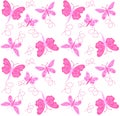 Seamless butterfly pattern