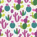 Seamless cactus pattern