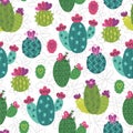 Seamless cactus pattern