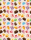 Seamless cake pattern