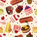 Seamless cake pattern