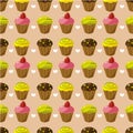 Seamless cake pattern