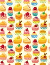 Seamless cake pattern