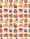 Seamless cake pattern