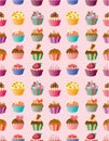 Seamless cake pattern