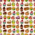 Seamless cake pattern