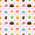 Seamless cake pattern