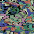 Seamless camouflage khaki pattern military