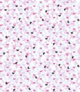 Seamless camouflage in light Pink pattern with repeating element. Polygonal mosaic series for your design. Vector Royalty Free Stock Photo