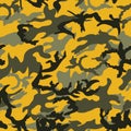 Seamless Camouflage Pattern on muster background