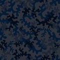 Seamless camouflage pattern - vector illustration Royalty Free Stock Photo