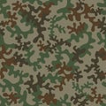 Seamless camouflage pattern - vector illustration Royalty Free Stock Photo