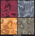 Seamless Camouflage pattern Vector Illustration Royalty Free Stock Photo