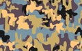 seamless camouflage texture skin pattern vector for military textile. Usable for Jacket Pants Shirt and Shorts. Army camo Royalty Free Stock Photo