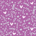 Seamless candies pattern Royalty Free Stock Photo