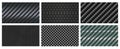 Seamless carbon fiber texture. Black metallic fibers pattern, sports carbon weave realistic vector background Royalty Free Stock Photo