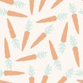 Seamless carrot pattern