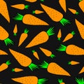 Seamless carrot print